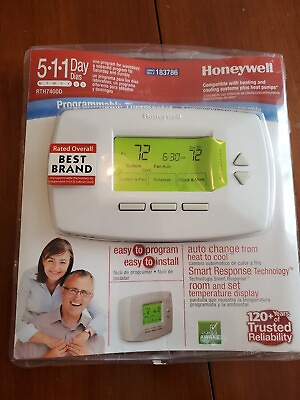#ad HONEYWELL 5 1 1 Day Digital Thermostat Programmable RTH7400D Conventional New $39.95