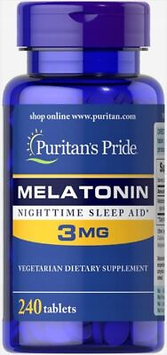 #ad Puritan#x27;s Pride Melatonin 1mg 3mg 5mg 120240 Tablets $31.00