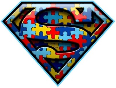#ad Superman Autism Awareness Sticker Decal Select your Size $4.65