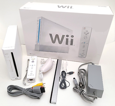 #ad BOXED Nintendo Wii Video Game System RVL 001 Console Bundle Retro $142.45