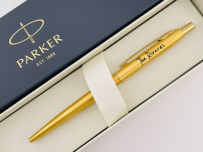 #ad #ad Personalized Parker Ballpoint Pen Stainless Steel Graduation Gift Blue Ink $56.90