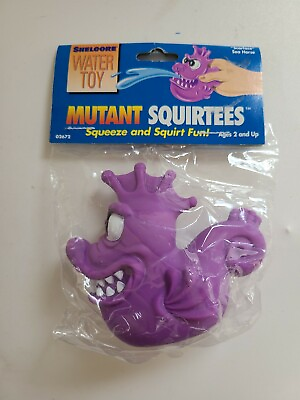 #ad Vintage Mutant Squirtees Scarface Sea Horse Toy NEW Shelcore Water Toy $14.99