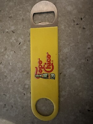 #ad Topo Chico Mineral Water Yellow Bottle Opener 7 Inch  $6.99