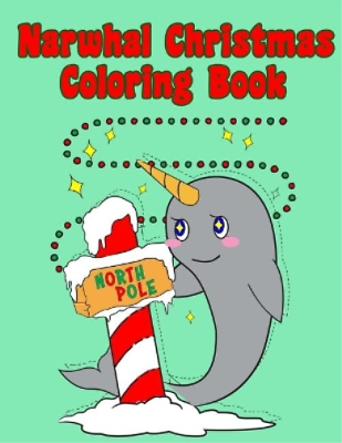 #ad Cute Kawaii Notebooks Narwhal Christmas Coloring Book Paperback $13.65