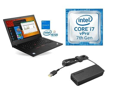 #ad Lenovo ThinkPad T470 14quot; FHD Core i7 7600U 2.80GHz Webcam Backlit HDMI USB C $365.00