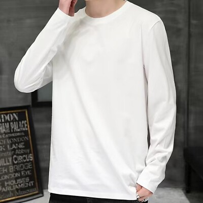 #ad Women Cotton T shirt Loose Plain Tee Mens Regular Micro Stretch Solid Color Tops $18.09