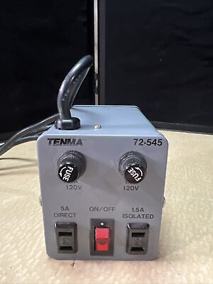 #ad Tenma 72 545 Isolation Transformer Power Supplier 42Z7 $44.99