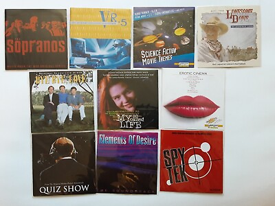 #ad Soundtrack Film Score 10 CD Lot CDs and Front Booklets ONLY $3.99