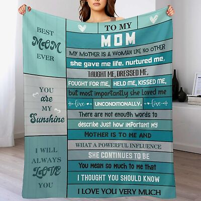 #ad Gifts for Mom Birthday Gifts Soft Flannel Fleece Blanket Daughter Son to My M... $28.20