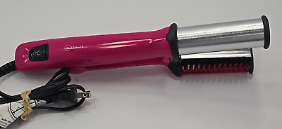 #ad InStyler Rotating Hair Straightening Curling Hot Iron 1 1 4quot; 00715 Hot Pink $22.99