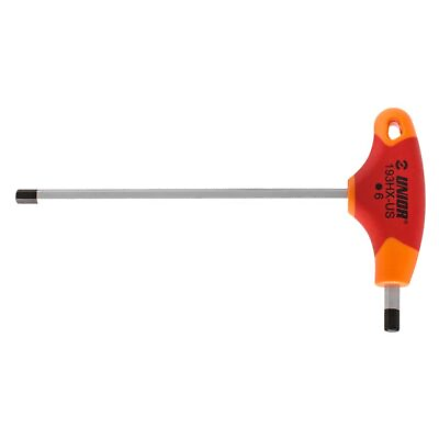 #ad Unior T Handle Hex Hex Wrench 10mm Red Orange $23.68