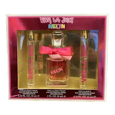 #ad Juicy Couture Viva la Juicy Neon 3 Piece Fragrance Gift Set $29.99