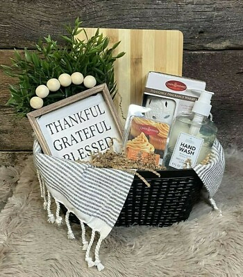 #ad Gift Basket Custom Made for a House Warming Gift Birthday or Just a Thank You $89.95