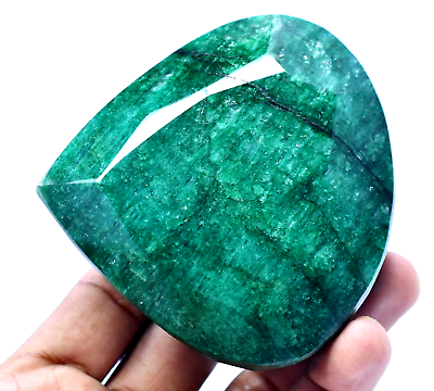 #ad 2180.0 Ct Natural Huge Green Emerald Earth Mined Certified Museum Use Gemstone $99.99