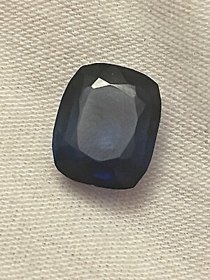 #ad 13.75 Carat Lab Created Blue Sapphire Loose Gemstone $687.50