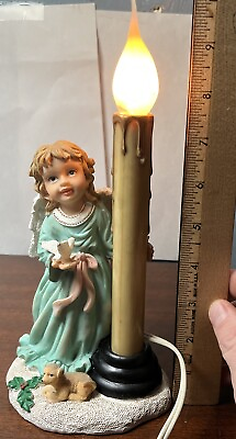 #ad Vintage Angel Candle Lamp new old stock $35.00