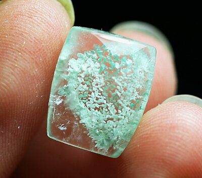 #ad 9.2ct Rare NATURAL Clear rutile phantom Crystal Polished $29.99