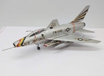 #ad 1:72 Scale Built Plastic Model Airplane US F 100 Super Sabre Vietnam $44.99