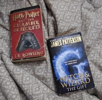 #ad Harry Potter Chamber of Secrets amp; Witch Wizard THE GIFT USED PAPERBACKS $4.99
