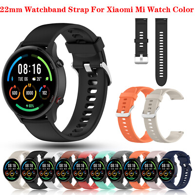 #ad #ad 22mm Silicone Watchband Strap for Xiaomi Mi Watch Color Sports Band Bracelet GBP 4.17