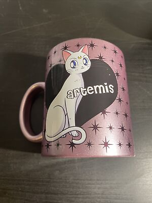 #ad Sailor Moon Coffee Mug Luna Artemis Anime Kawaii Metallic Just Funky Cup $30.00