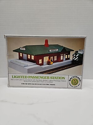 #ad BACHMANN Lighted Passenger Station HO Building Kit MINT NEW Factory Sealed BE $21.21