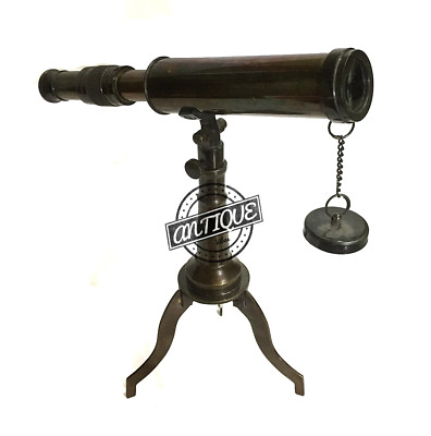 #ad Christmas Marine Victorian Old Antique Desk Telescope Maritime Nautical Brass $31.00
