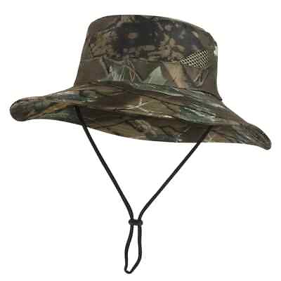 #ad Unisex Jungle Army Green Camo Outdoor Fishman#x27;s Hat 20.86 inch $12.99