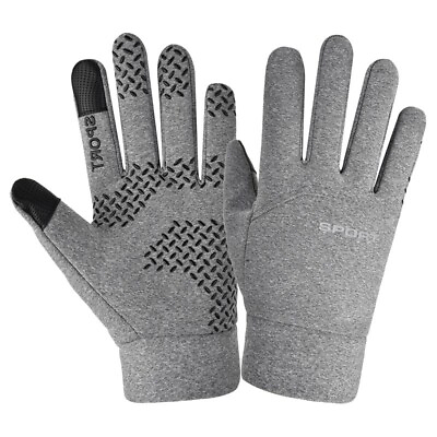 #ad Unisex Gray Sports Gloves for Adults for Scooters and Motorcycles Touch Screen $17.99