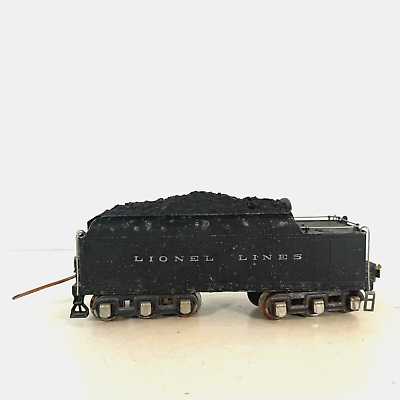 #ad Lionel Lines 2226W 2226 O Gauge Prewar Black Coal Whistle Tender Car for Loco $274.99