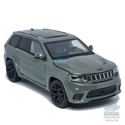 #ad 1:32 Jeep Grand Cherokee Trackhawk Model Car Diecast Toy Vehicle Kids Gift Gray $42.31