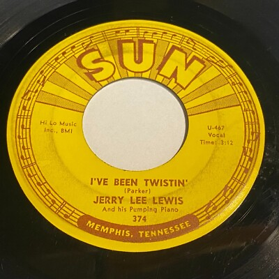 #ad Jerry Lee Lewis: I#x27;ve Been Twistin#x27; Ramblin#x27; Rose 45 Sun 374 Rockabilly $6.99