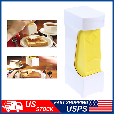 #ad Stick Butter Cheese Cutter Slicer Hand Click Blade Dispenser Container Easy Use $13.99