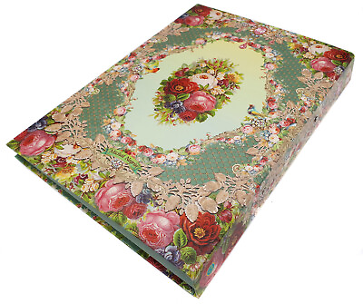 #ad Michal Negrin Victorian Roses A4 Ring Binder School Office Study Filing Storage $29.90