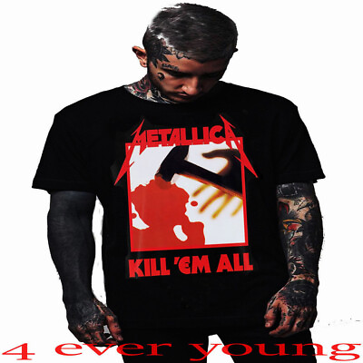 #ad METALLICA KILL#x27;EM ALL METALL TRASH PUNK ROCK BLACK T SHIRTS $11.69