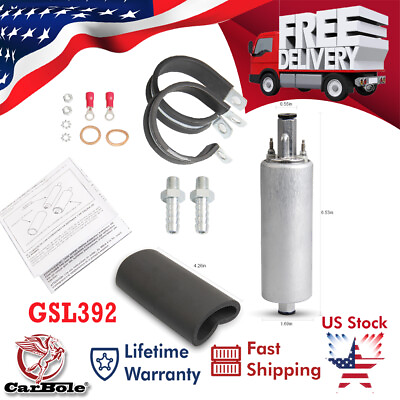 #ad Universal GSL392 GCL611 2 Performance Fuel Pump Inline Kit 255LPH 400 939 Instal $53.86