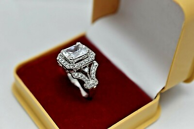 #ad Wedding amp; Anniversary White Diamond Ring 925 Silver 4.50 Ct VS1 SI $379.05