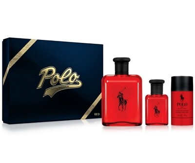 #ad Polo Red 3 Piece Cologne Gift Set $110.00