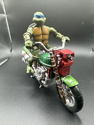 #ad TMNT Shell Cycle Motorcycle Vehicle Teenage Mutant Ninja Turtles 2002 Playmates $11.47