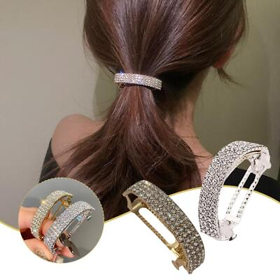 #ad 1x Rhinestone Hair Claw Clip Ponytail Hairpin Styling Accessories For Women L $1.21