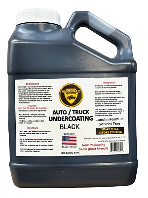 #ad Woolwax Auto Undercoat.Gallon.The thickest lanolin Film Fluid available BLACK $69.50