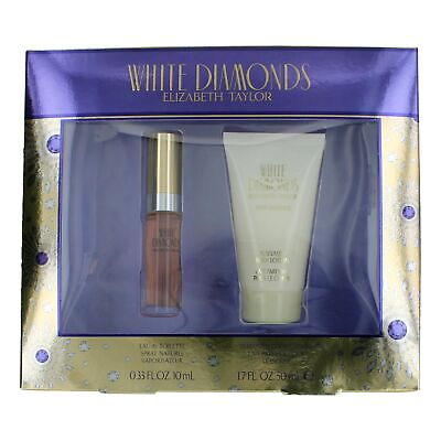 #ad White Diamonds by Elizabeth Taylor 2 Piece Travel Size Set for Women $18.00