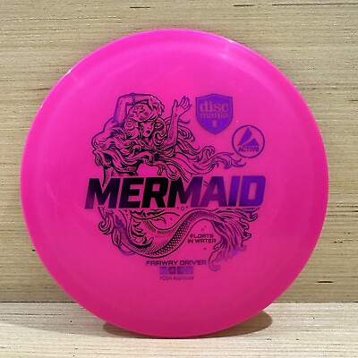 #ad New Discmania Mermaid Active Floats Pink w Purple Stamp 160g $10.16