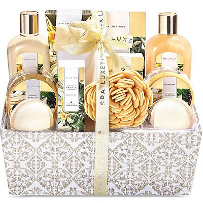 #ad #ad Spa Gift Basket for Women Spa Luxetique Spa Gift Set for Women Vanilla Scen... $71.99