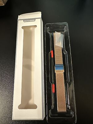 Zhuolei Replacement Mesh Stainless Steel Watch Band For Calvin Men’s Rose Color $7.95