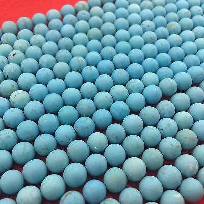 #ad Blue Turquoise Matte Round Beads 4mm 6mm 8mm 10mm 12mm 15.5quot; Strand $6.49
