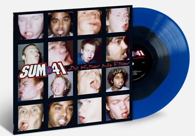 #ad SUM 41 All Killer No Filler Record NEW LP Blue amp; Black Vinyl SEALED IN HAND $39.99