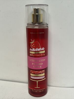 Bath amp; Body Works Strawberry Pound Cake Fine Fragrance Mist Spray Splash 8 oz $12.49