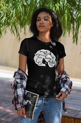 #ad Women#x27;s Black Lives Matter Streetwear T Shirt BLM Ladies Tee $24.99