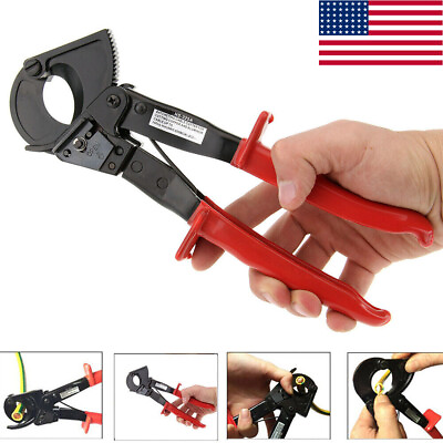 #ad Heavy Duty Ratchet Cable Cutter Ratcheting Wire Cut Hand Tool Cut Up To 240mm² $29.99